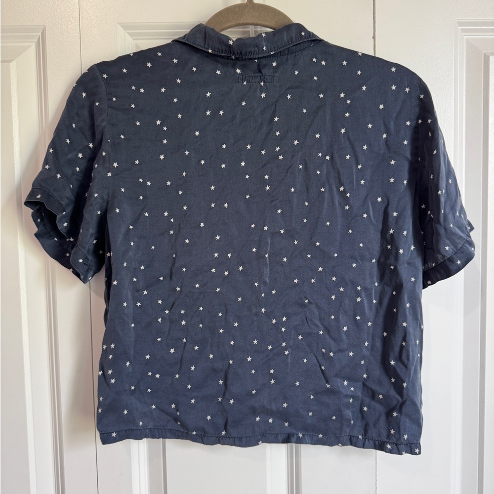 Women’s Marine Layer 100% Silk Pajama Short Set Size XS Starry Night - Picture 4 of 8